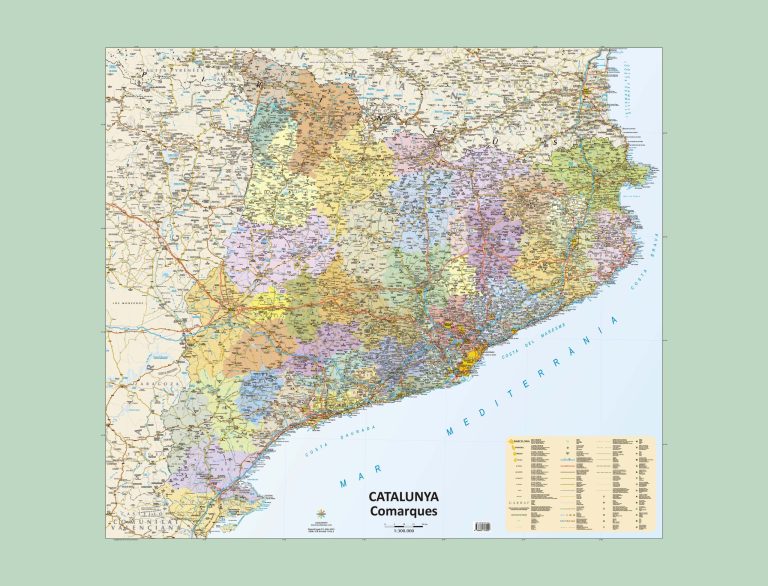 Mapa Catalunya Comarcas