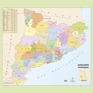 Mapa comarcas Catalunya