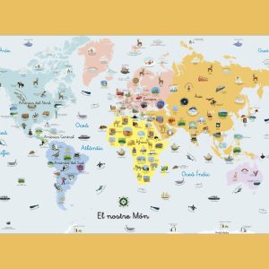 Mapa infantil del mundo